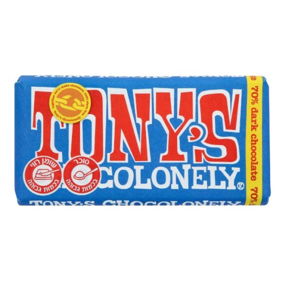 Tony's Chocolonely, Extra Dark Dairy Chocolate 70% 