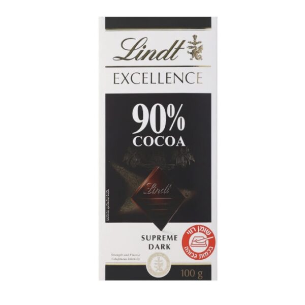 Lindt Excellence Dark Chocolate 90% Cocoa