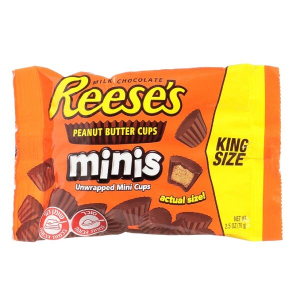 Reese's Milk Chocholate Peanut Butter Cups Mini Unwrapped