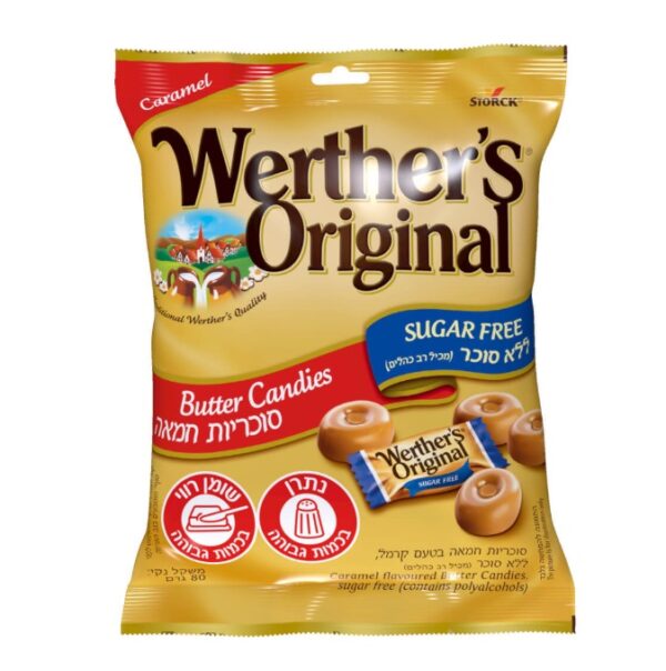 Werther's Original Butter Candies Caramel Flavor Sugar Free