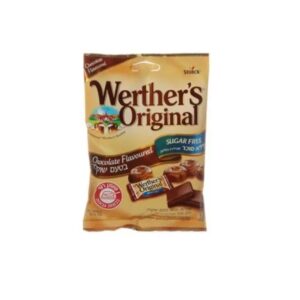 Werther's Original Butter Candies Sugar Free Chocolate Flavor 70 Grams