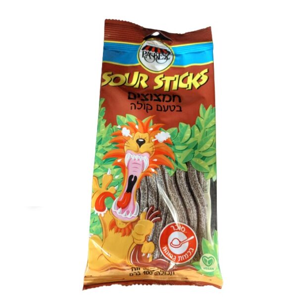 Paskesz Sour Sticks Cola Flavor