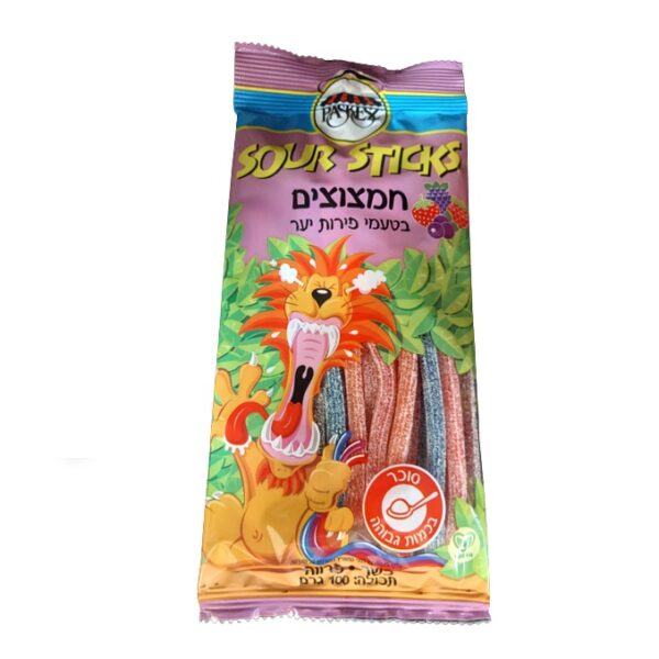 Paskesz Sour Sticks Wild Berries Flavor