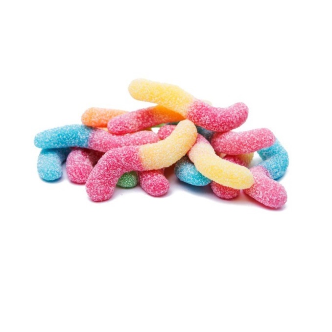 Sour Gummy Worms, Rainbow, 100 Grams, From Israel, Kosher Certified - Snack  & Food Delivery Worldwide