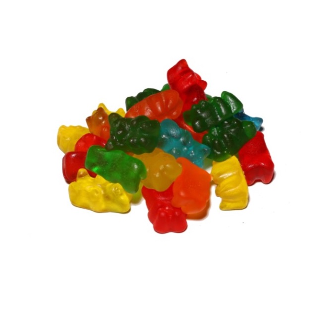 Sweet Gummy Bears, Rainbow, 100 Grams, From Israel, Kosher Certified ...