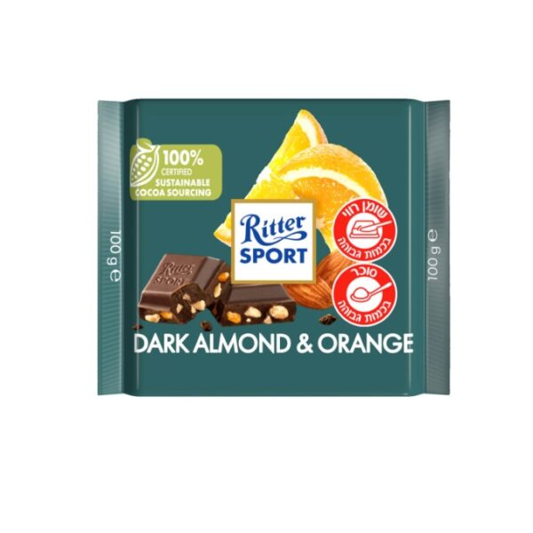 Ritter Sport Dark Chocolate Almonds & Orange