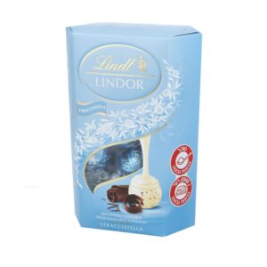 Lindt Lindor White & Milk Chocolate Candy, White Chocolate Filling