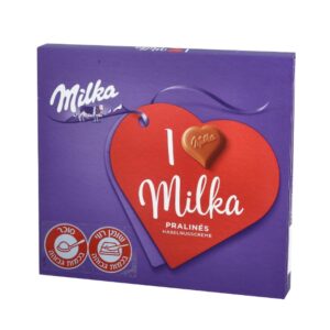 Milka Heart Shaped Pralines Milk Chocolate Filled With Hazelnut Cream