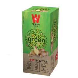 Wissotzky Green Tea Spicy Ginger Flavor