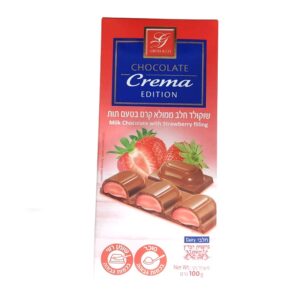 Gross & Co Crema Edition Milk Chocolate Bar With Strawberry Filling