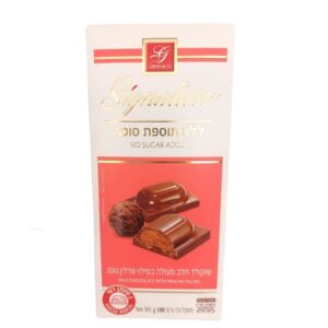 Gross & Co Signature Milk Chocolate Bar With Praline Filling No Sugar Added