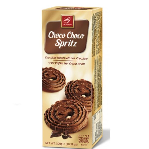 Gross & Company Choco Choco Spritz Chocolate Cookies With Dark Chocolate