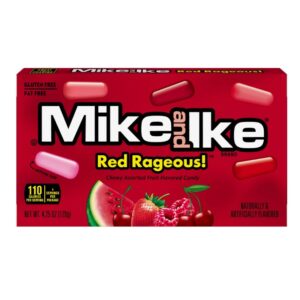 Mike and Ike Red Rageous Chewy Assorted Fruit Flavored Candy