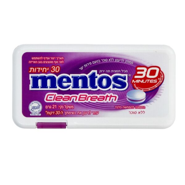 Mentos Clean Breath Fruit Flavor 21 Grams