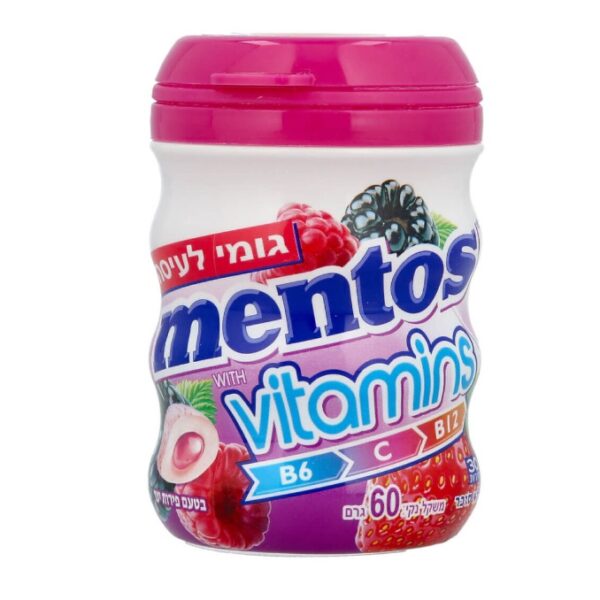 Mentos Gum Vitamins Wild Berries