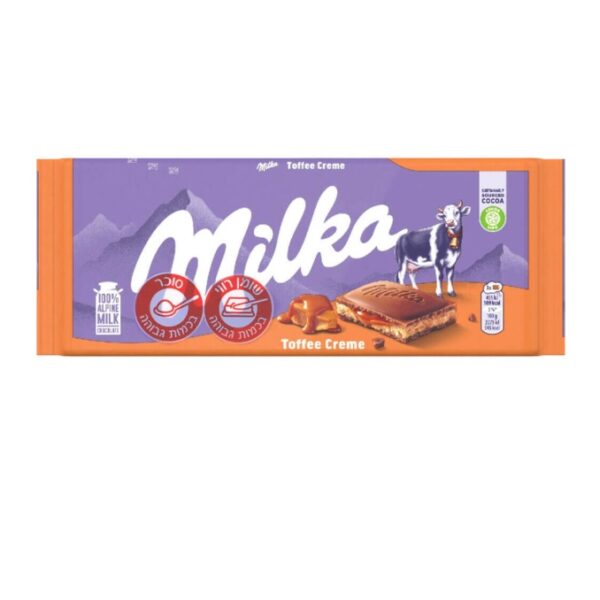 Milka Milk Chocolate Bar With Toffee Cream