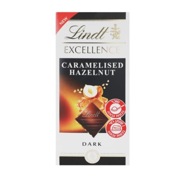 Lindt Excellence Dark Chocolate Bar Caramelised Hazelnut