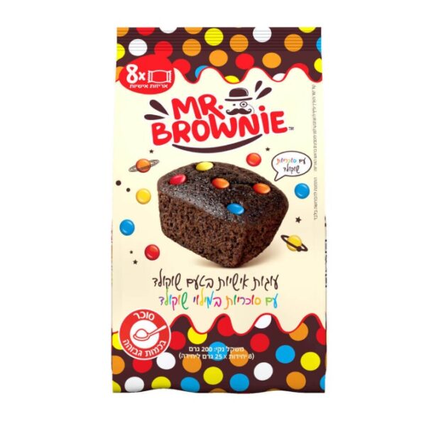 Mr. Brownie Chocolate Cake With Candy Covered Chocolate