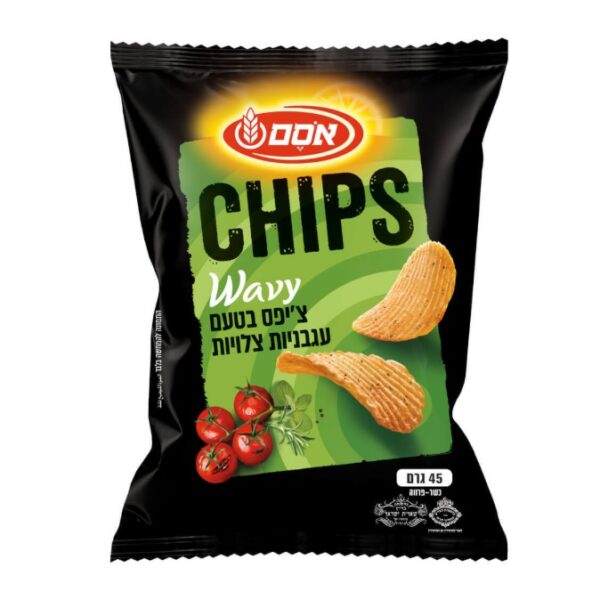 Osem Potato Chips Wavy Roasted Tomato Flavor