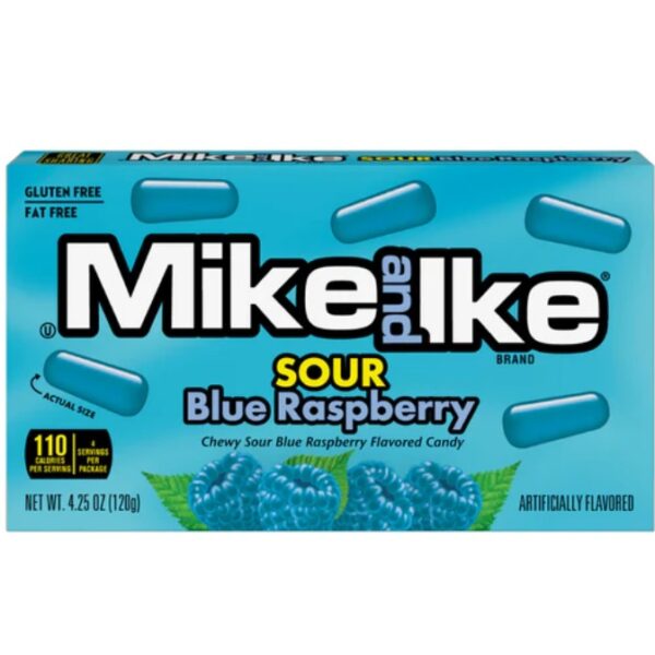 Mike and Ike Sour Blue Raspberry Chewy Candies