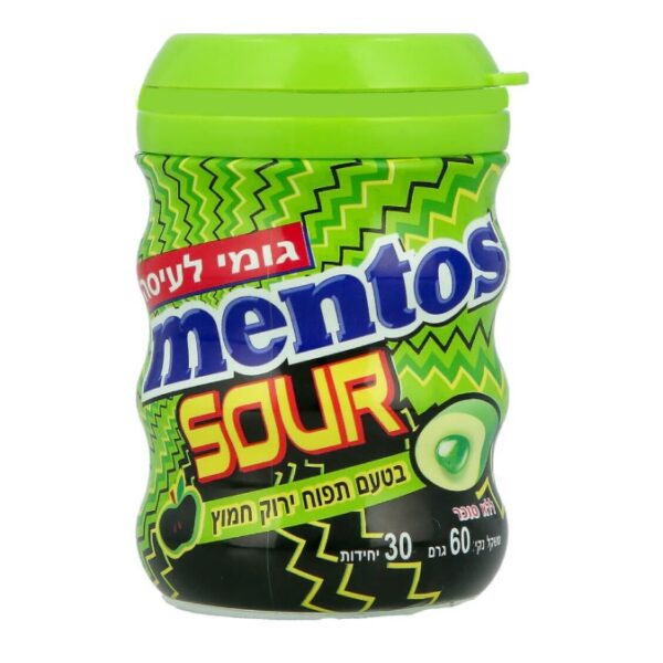 Mentos Sugar Free Gum Sour Green Apple Flavor
