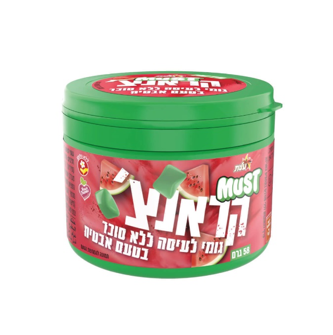 Elite Must Gum Crunch Watermelon Flavor
