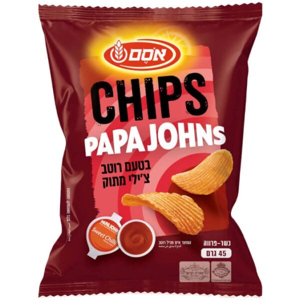 Osem Potato Chips Papa Johns Sweet Chili Flavor